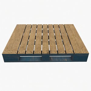 pbr wooden pallet model