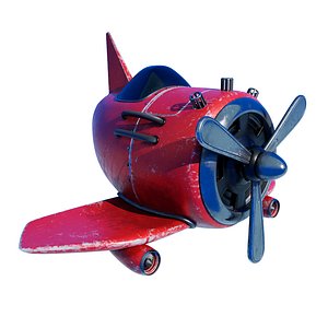 3D cartoon aircraft