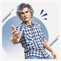 Handsome Male character