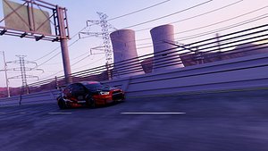 Street car scene 3D