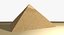 3D Egyptian pyramids set