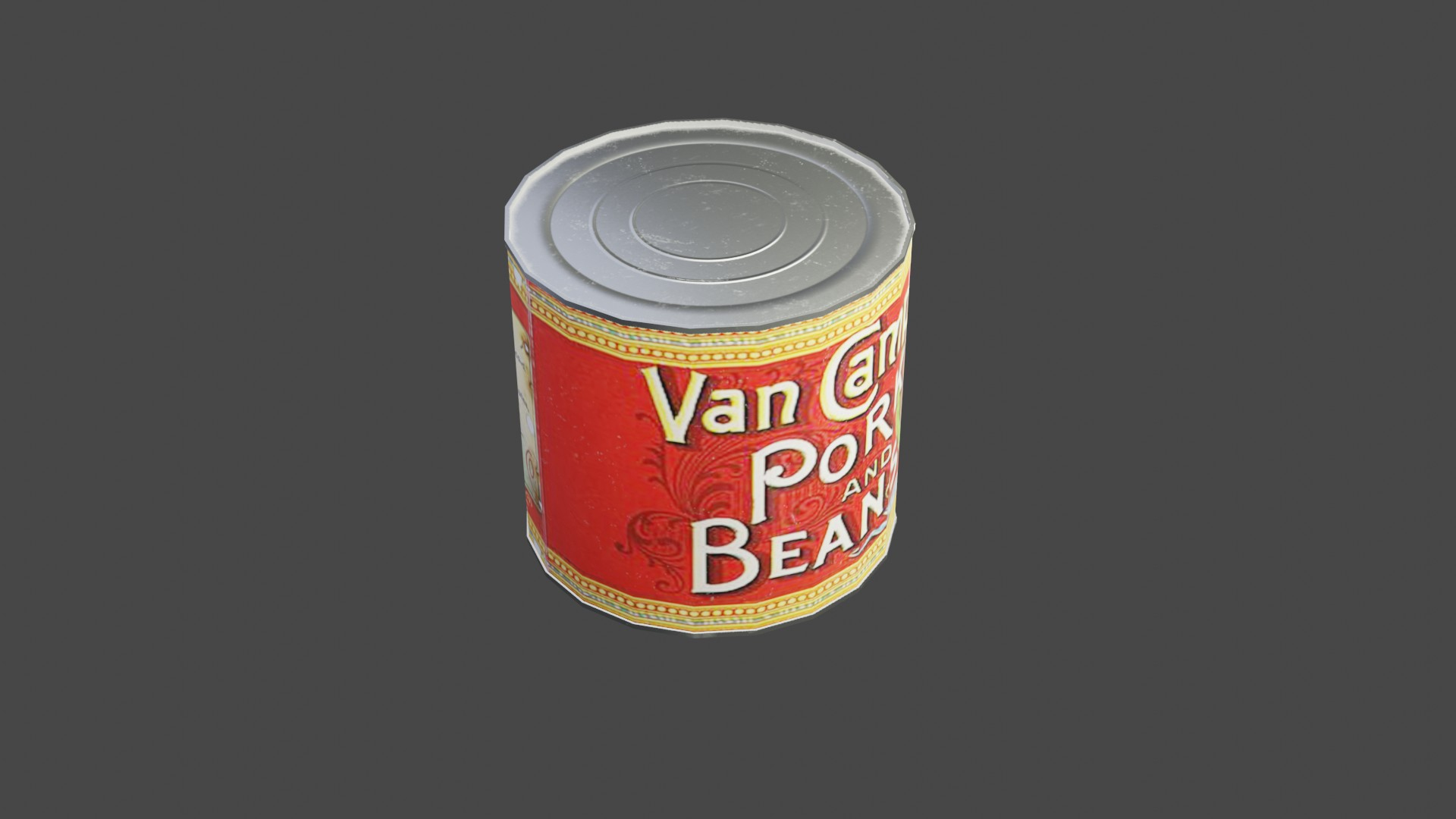 Canned Pork Beans 3D Model TurboSquid 1654104