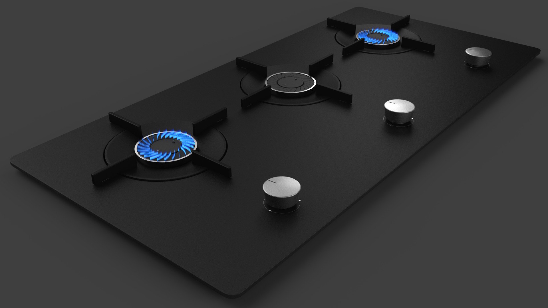 Modern 3D model Cooktop - Built in Cooker model - TurboSquid 1876910