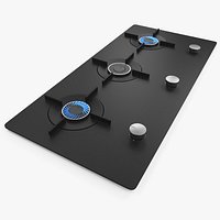 Modern 3D model Cooktop - Built in Cooker