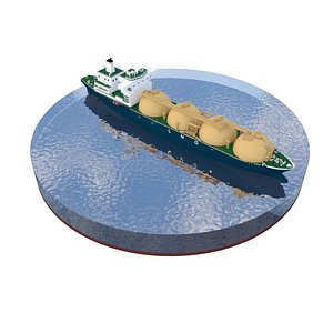 lng tanker 3D model