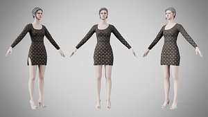 Dress 54 Dune 3D model