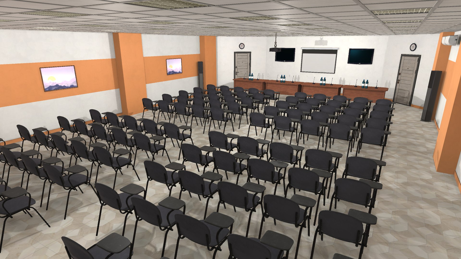 3D vr conference hall - - TurboSquid 1416252