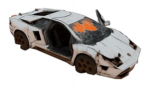 wasted sports car 3D model