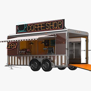 Detailed Coffee Truck model