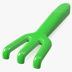 Plastic Rake Toy 3D model