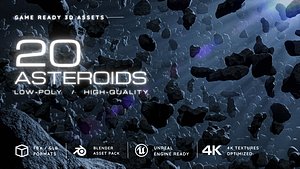 Asteroid Pack - Game-Ready 3D Assets