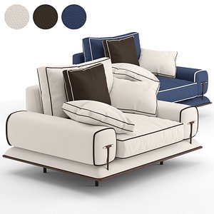 v-ray blues armchair 3D model