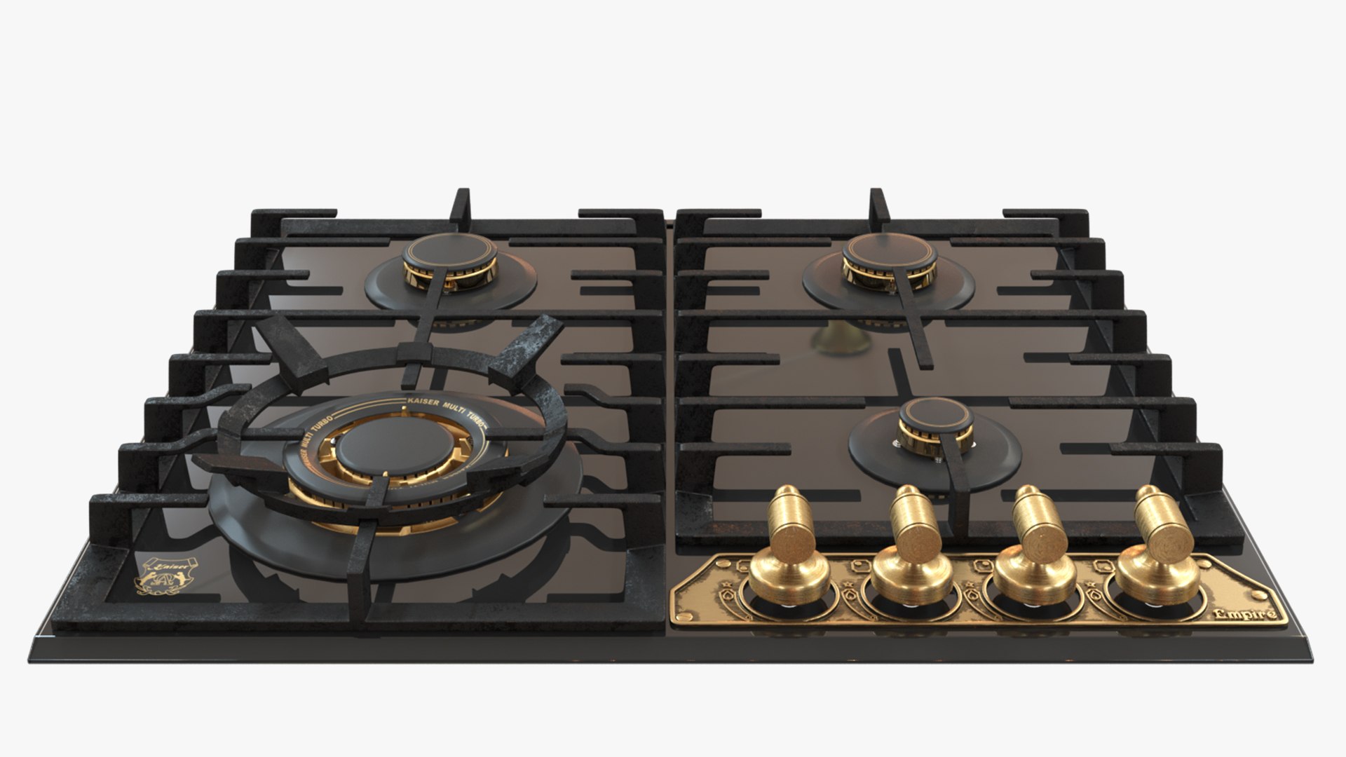 Gas hob Kaiser KG 6335 Oven Kaiser EH 6355 6345 3D model - TurboSquid ...