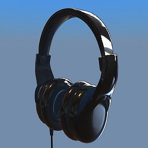 3d model realistic headphones