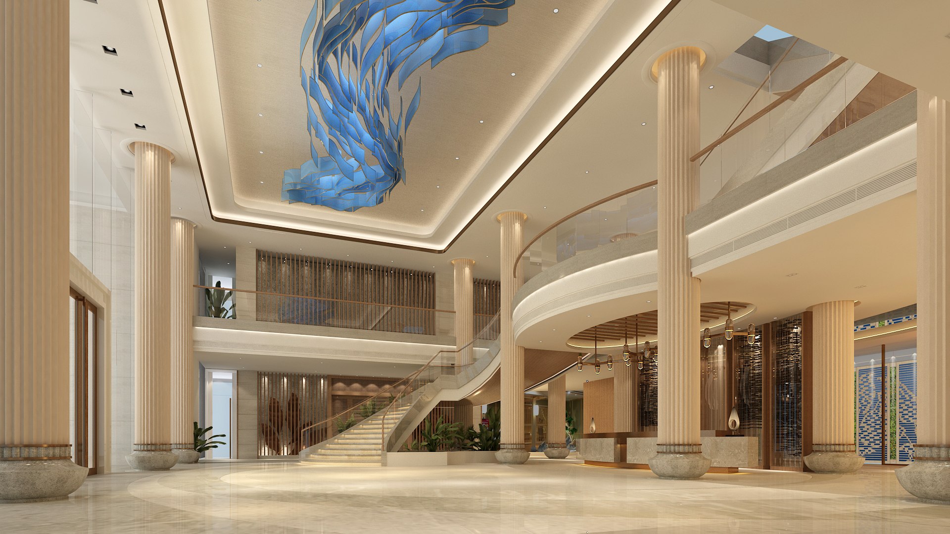 Modern Hall Collection 03 3D model - TurboSquid 2127360