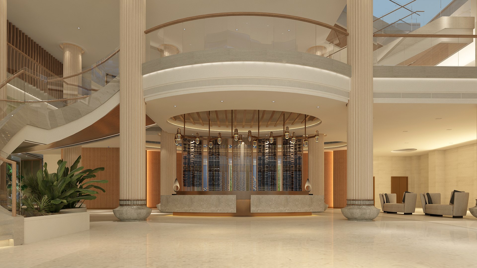 Modern Hall Collection 03 3D model - TurboSquid 2127360