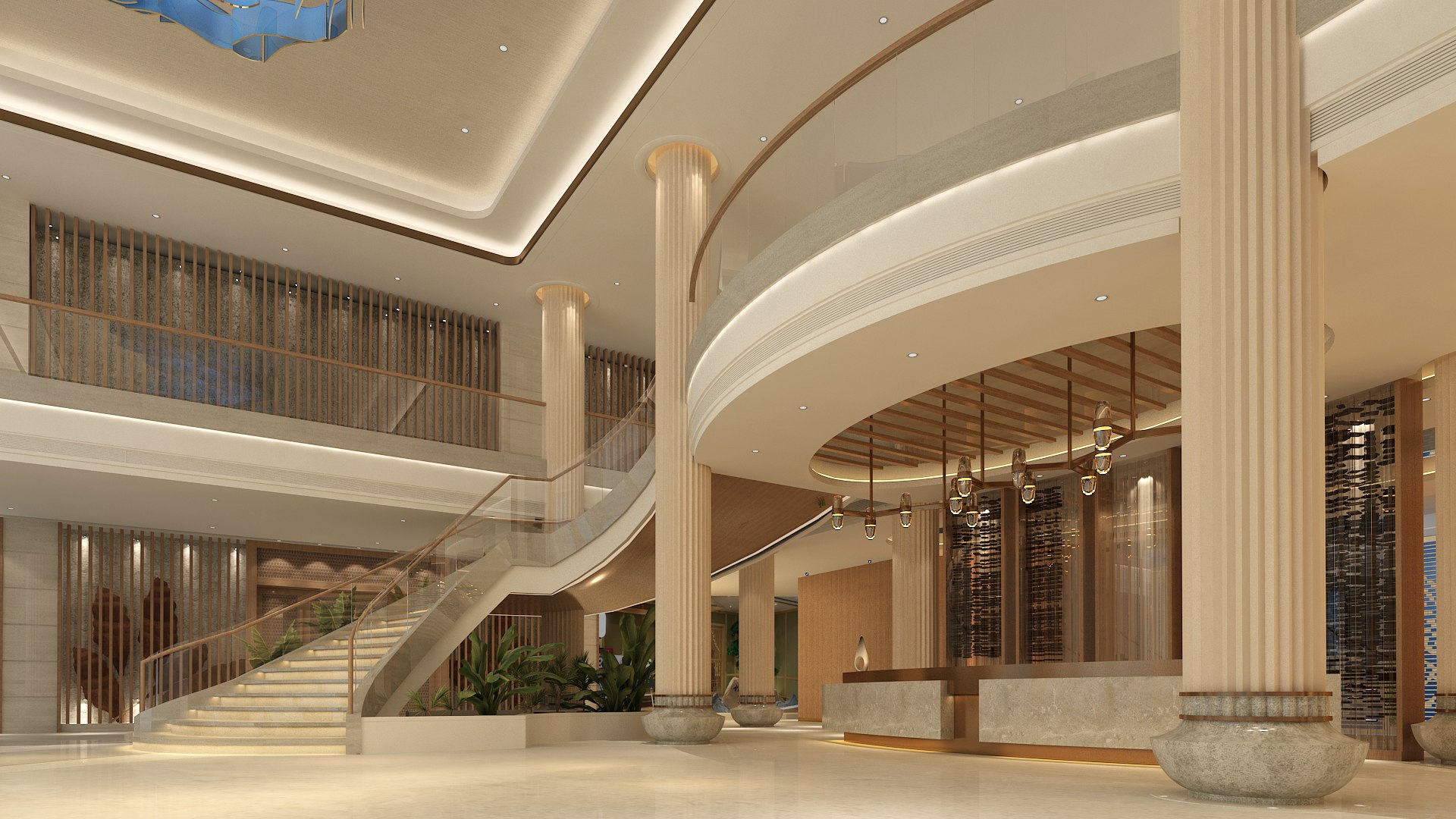 Modern Hall Collection 03 3D model - TurboSquid 2127360