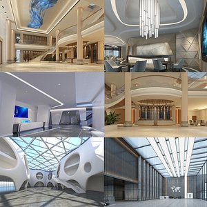Modern Hall Collection 03 3D model