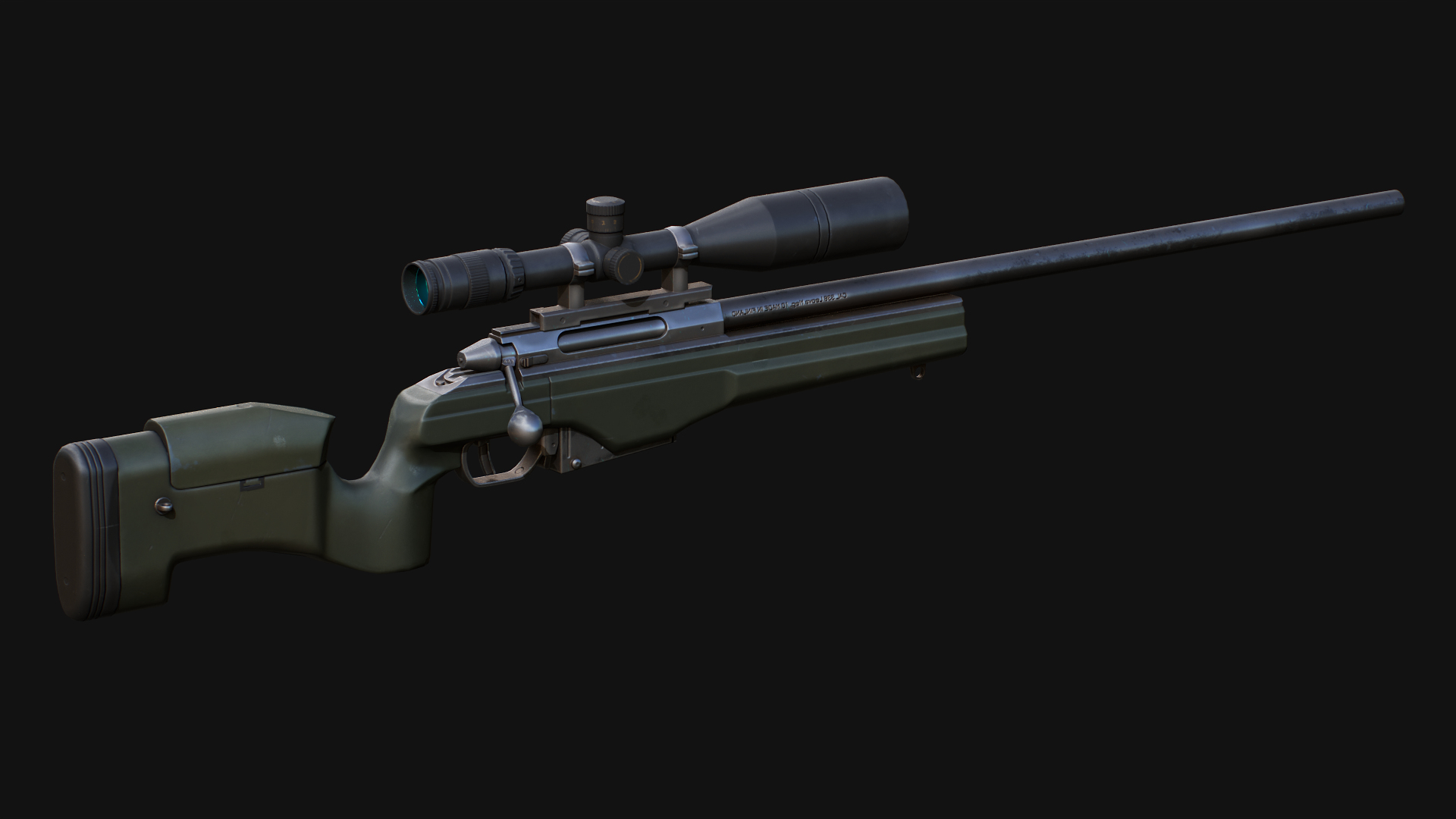 TRG-42 Sniper Rifle - LowPoly Mobile Ready 3D Model - TurboSquid 2068719