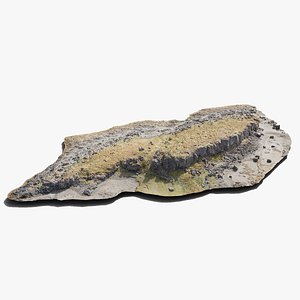 3D Coastline Rocks Island - 3D PBR Model