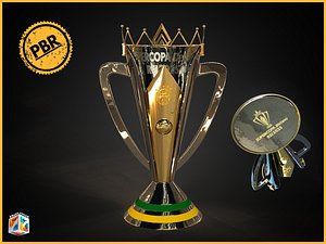 Supercopa Rei do Brasil Award trophy - cinematic