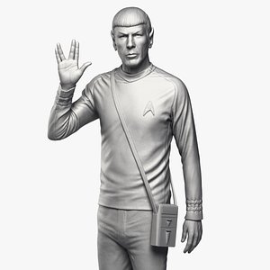 Leonard Nimoy as Mr Spock Sculpture 3D model