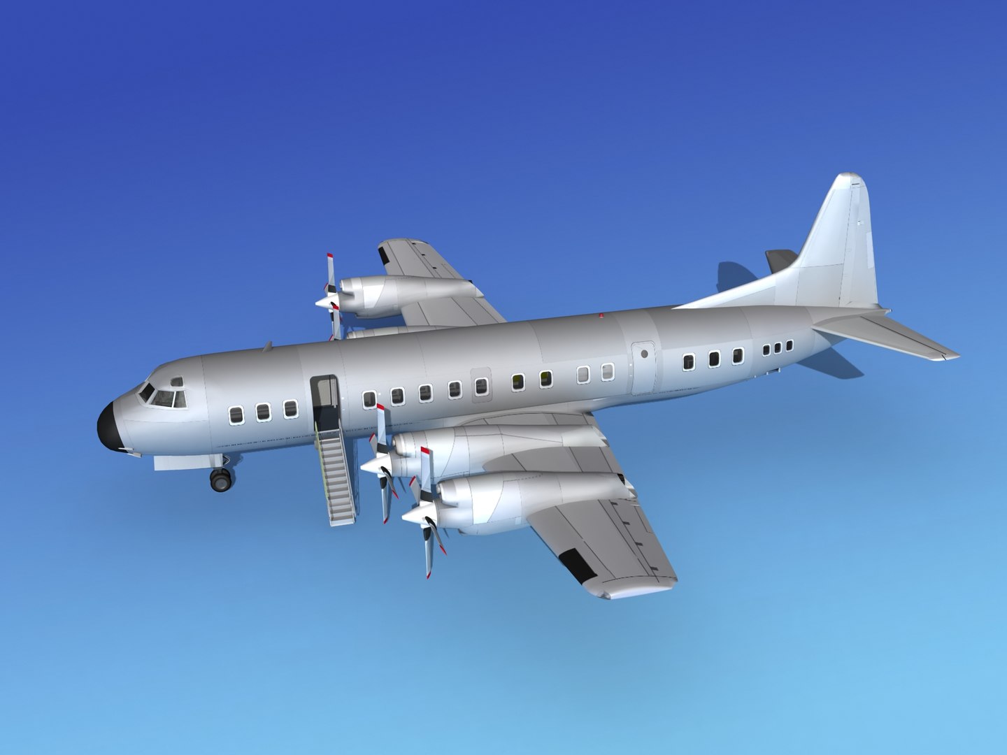 3d Model Propellers Electra Lockheed