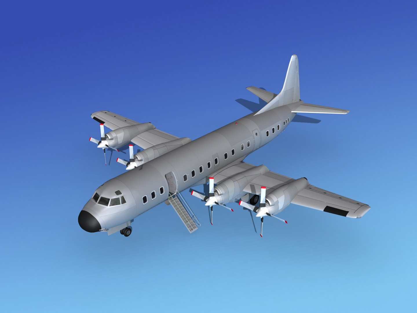 3d Model Propellers Electra Lockheed