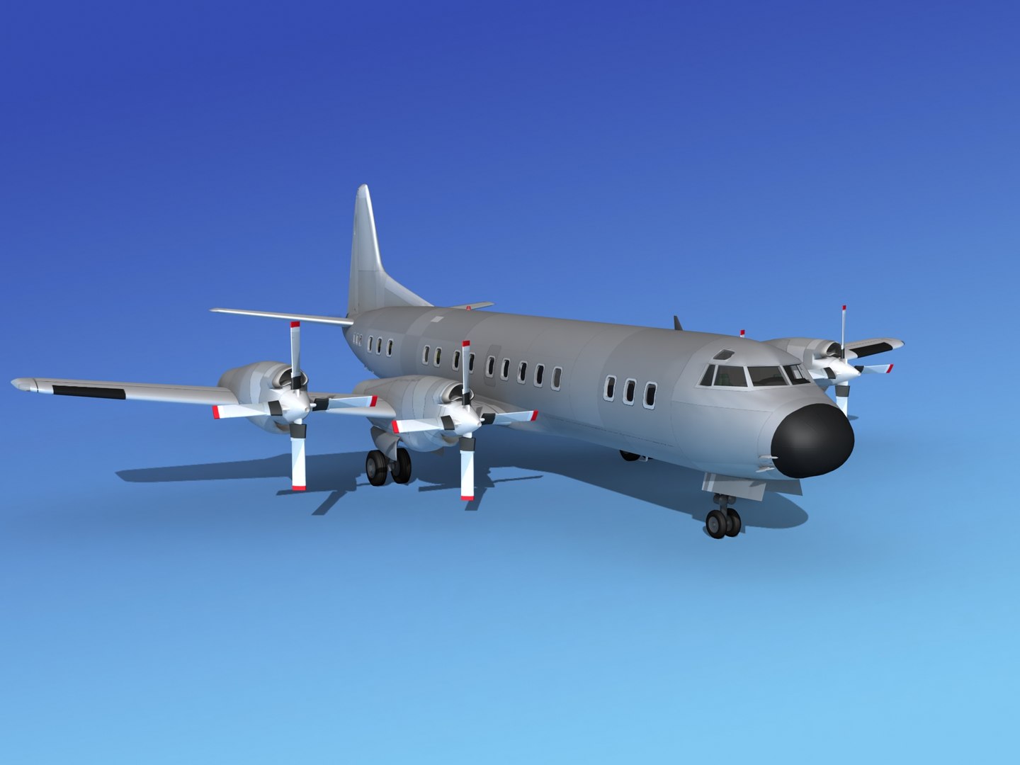 3d Model Propellers Electra Lockheed