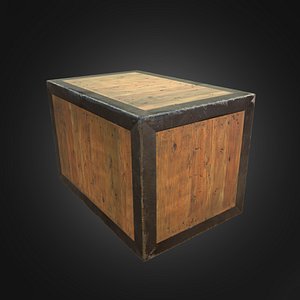 wooden crate 3D model