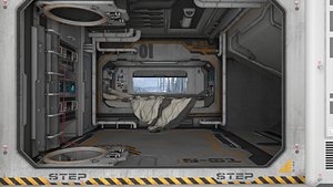 Sci Fi Interior 3D model 3D model