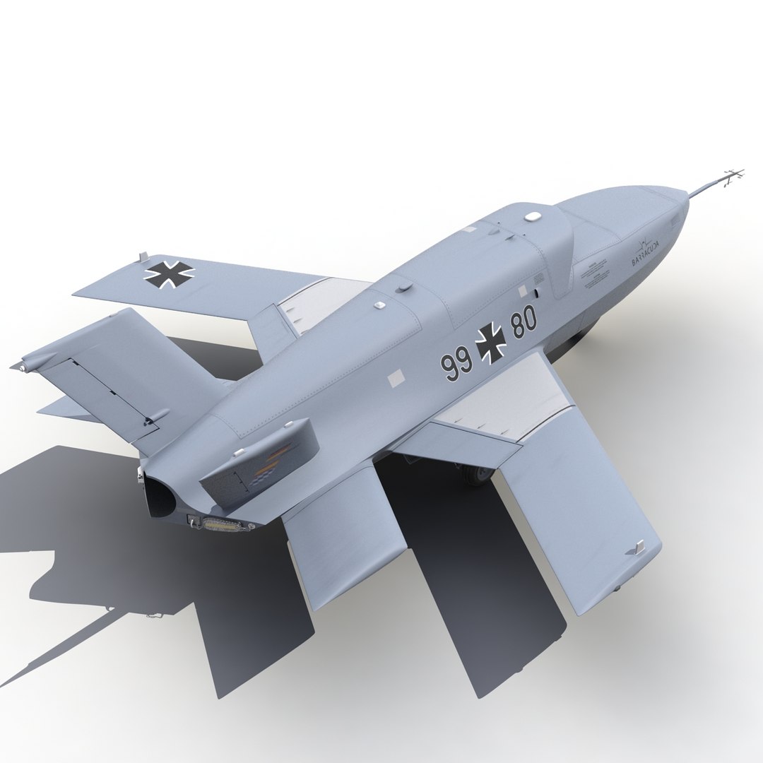 EADS Barracuda UAV 3D model preview