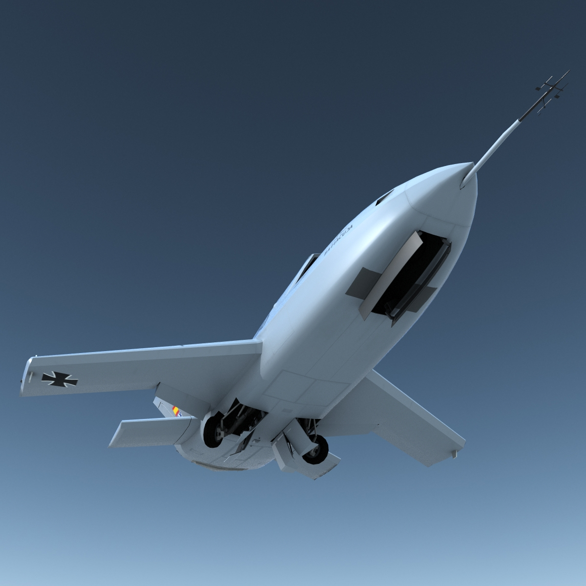 eads barracuda uav 3d model