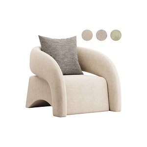3D Crisscross Accent Chair model