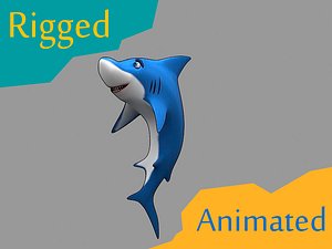3D shark rose model
