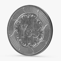 Yes or No Decision Maker Coin Silver