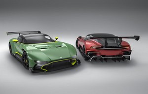 3D 2021 Generic Aston M Vulcan SuperCar