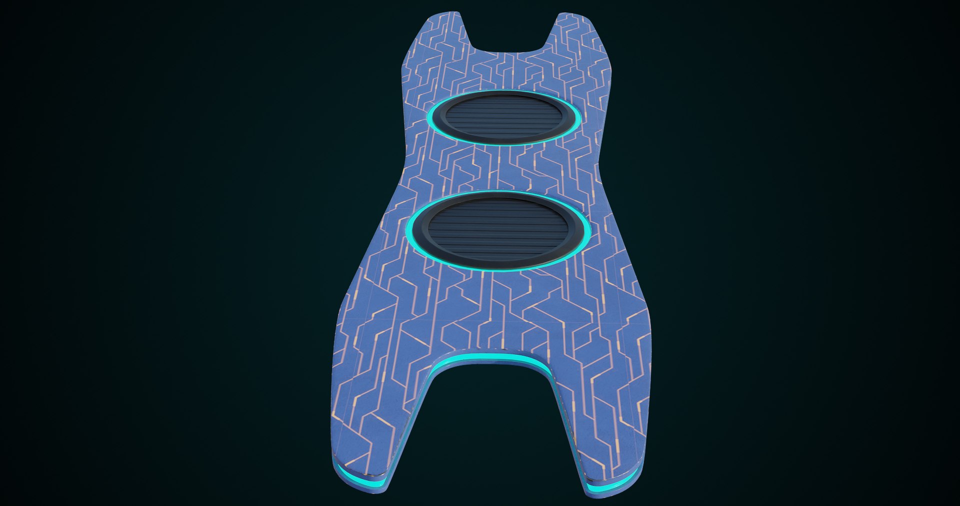 Sci-Fi Hoverboard 1 All PBR Unity UE Textures Included 3D Model ...