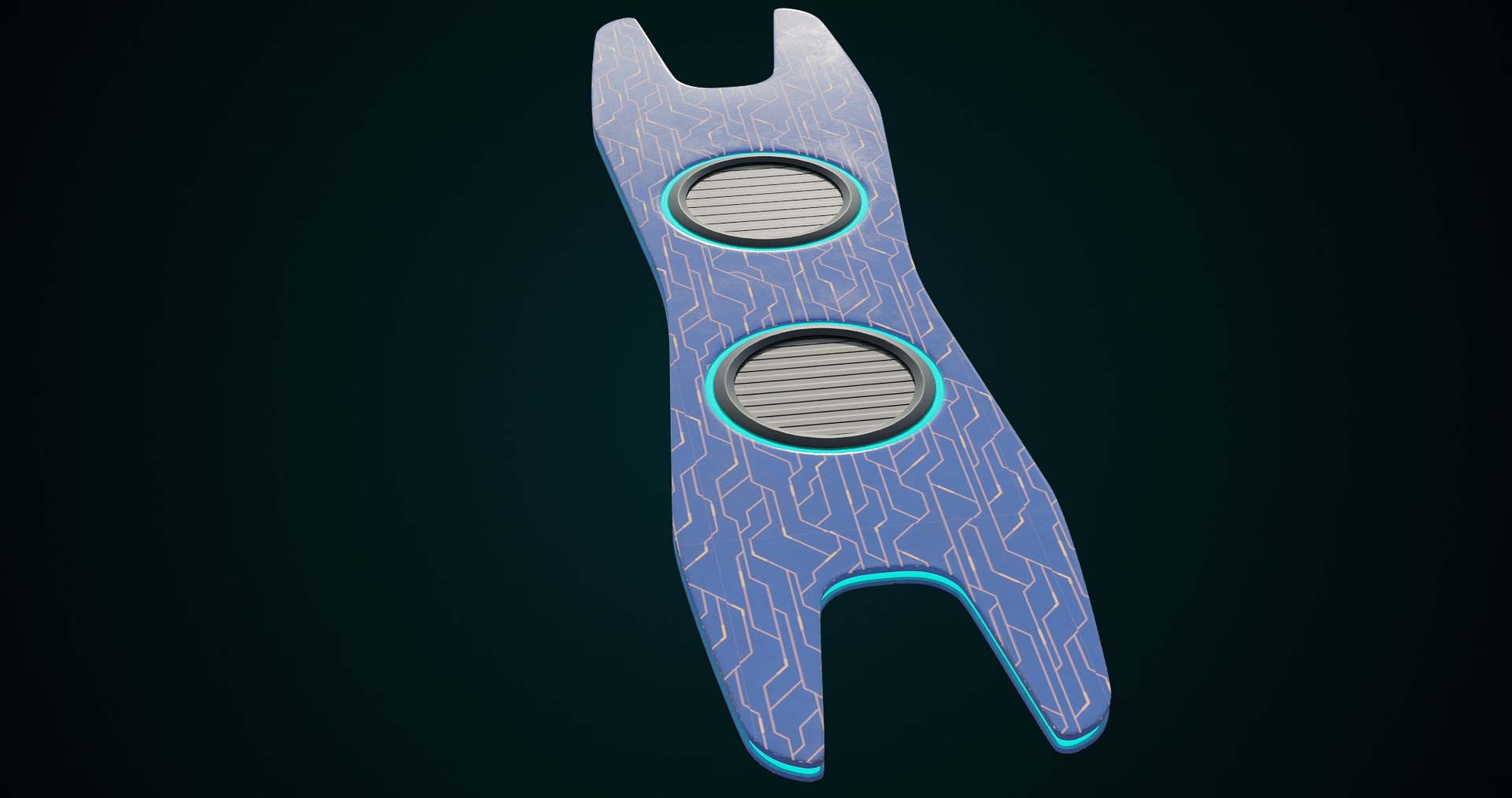 Sci-Fi Hoverboard 1 All PBR Unity UE Textures Included 3D Model ...