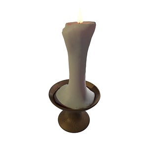 3D Candle Prop WRigged Fire