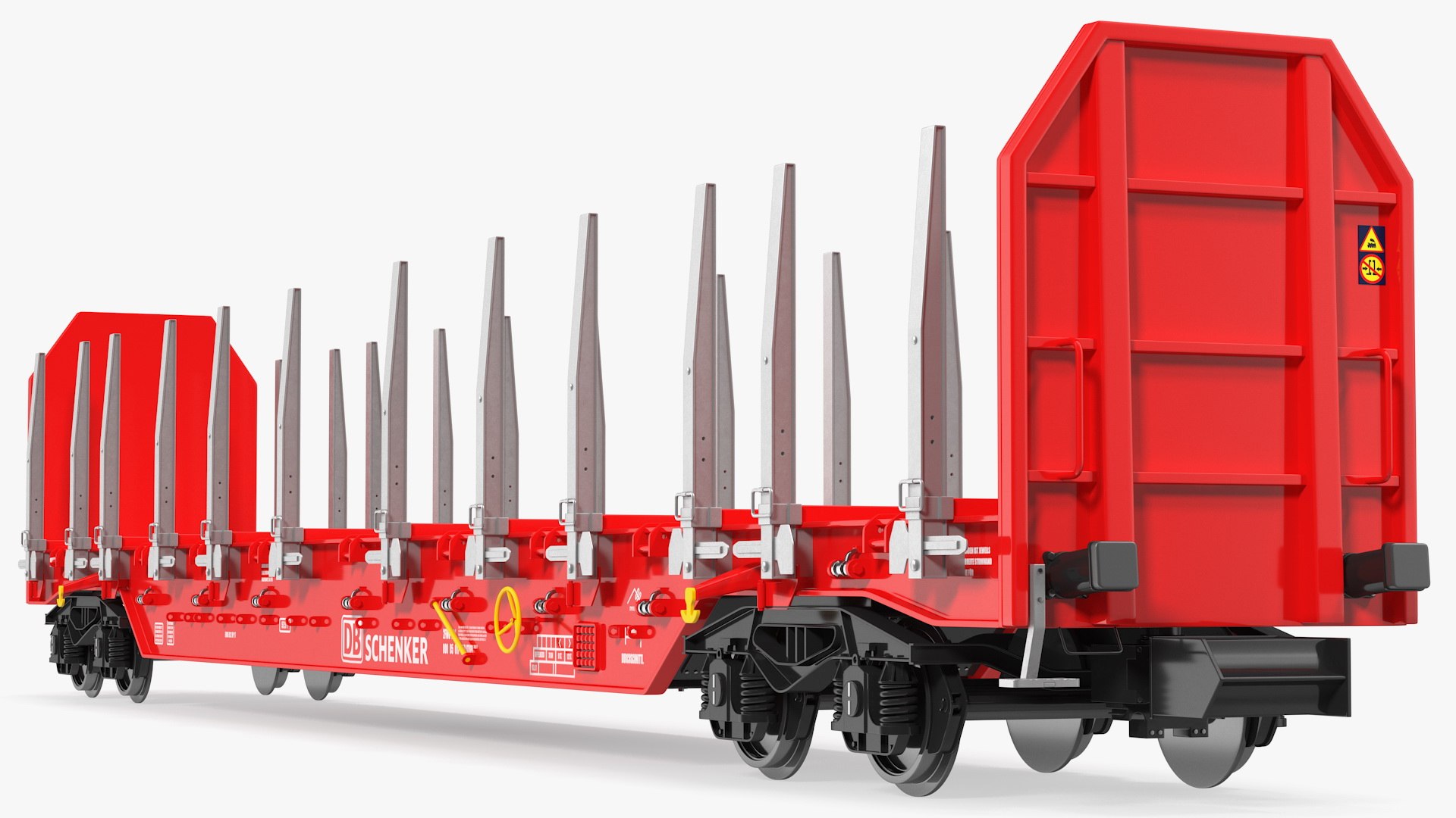 Rnoos 644 Stake Wagon Empty New 3D model preview