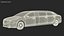 stretch limousine generic rigged 3D model