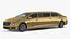 stretch limousine generic rigged 3D model