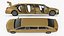 stretch limousine generic rigged 3D model