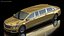 stretch limousine generic rigged 3D model