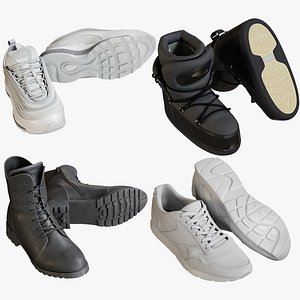 3D realistic shoes 9 boots