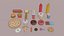 Low Poly Fast Food 3D Models