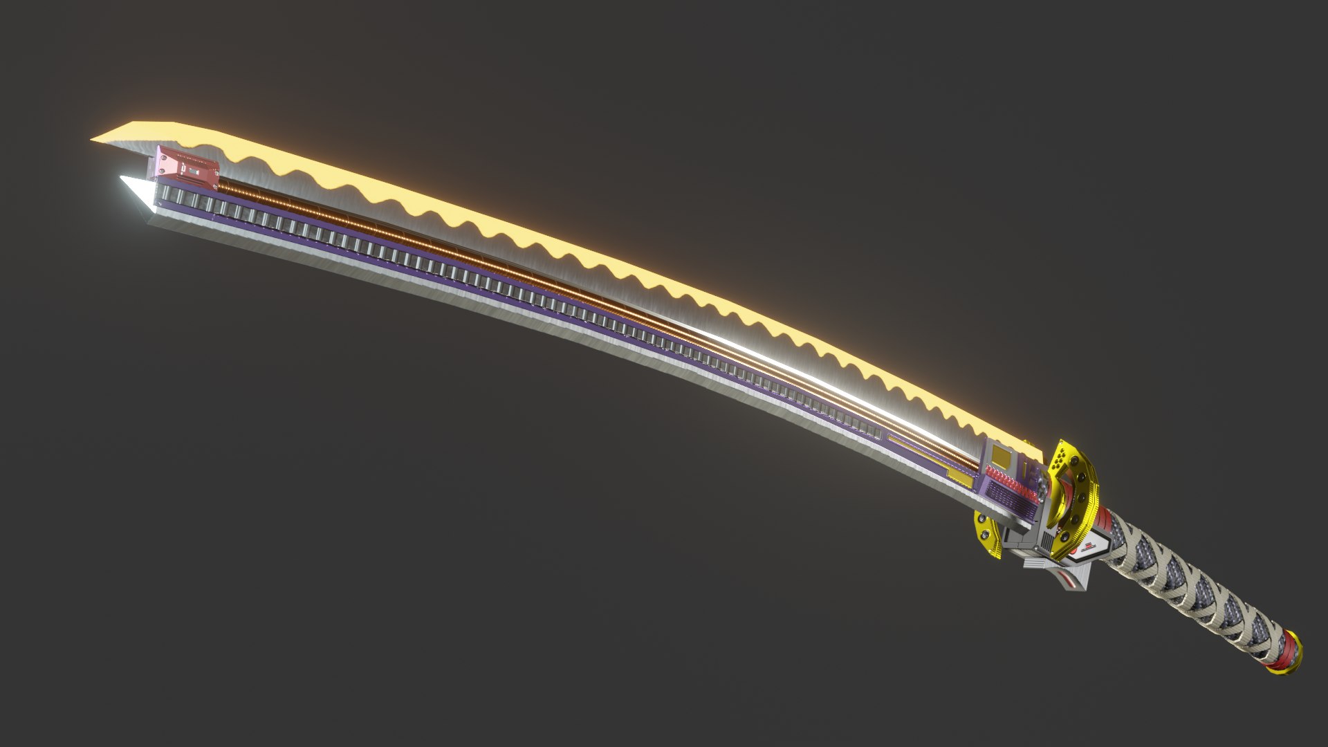 Cyber Katana Udim 3D Model - TurboSquid 1641693