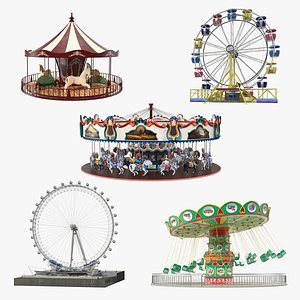 Amusement Park Rides Collection 3(1) 3D model