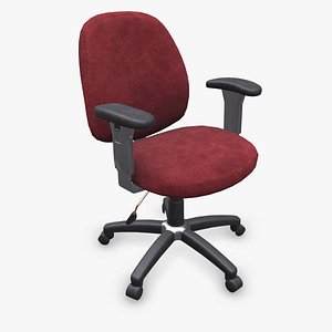 Old Office Chair 2 Low-poly PBR model